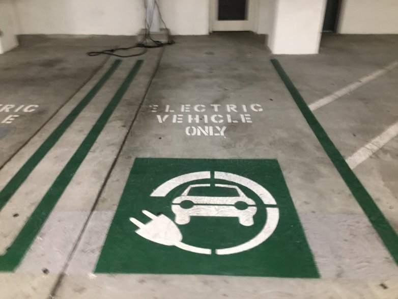 Electric Vehicles Only Parking Space in San Antonio, TX