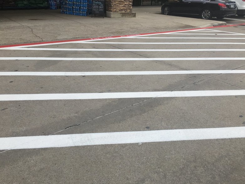 Parking Lot Crosswalk in San Antonio, TX